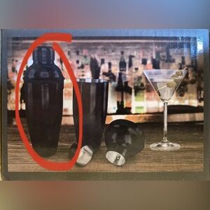 COCKTAIL SHAKER MATTE BLACK STAINLESS STEEL NEW BLKSMITH 24 Oz. MASCULIN…